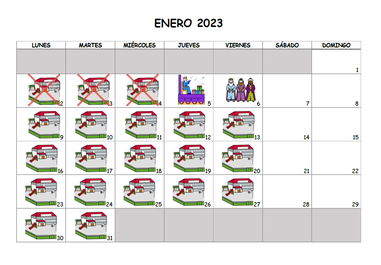 Calendario de vacaciones de Navidad 2022-2023